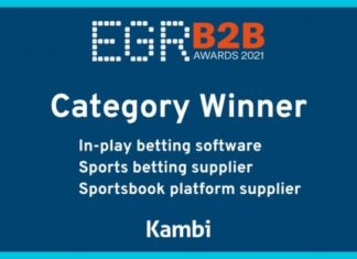 Kambi awarded for In-play Betting Software and Sports Betting Supplier