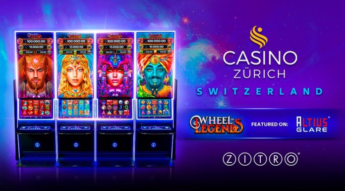 Zitro expands in Switzerland through Wheel of Legends installation at Casino Zürich