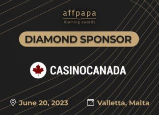 CasinoCanada as Diamond Sponsor of AffPapa iGaming Awards 2023