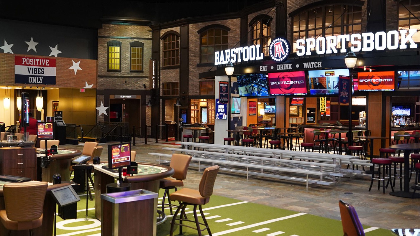 Barstool sportsbook, Ameristar Casino, Indiana