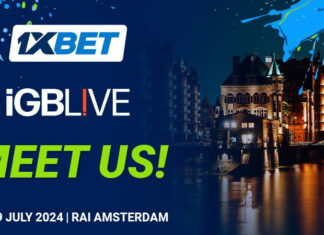 1xBet to participate in this month's iGB L!VE 2024 event