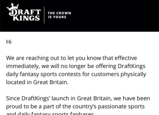 DraftKings exits UK daily fantasy market