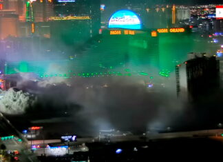 Tropicana Las Vegas implodes in 22 seconds making way for new MLB stadium