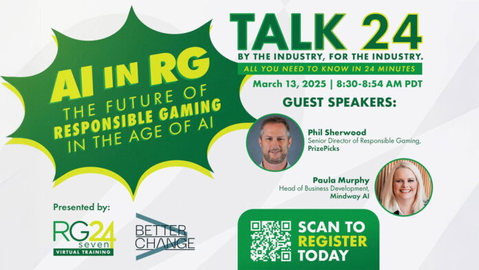 RG24seven launches live webinar series Talk 24, starting with AI in responsible gaming for first session