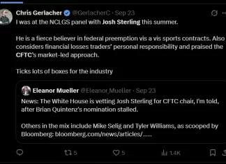 Will new CFTC chair be Kalshi lawyer who argued for prediction markets?