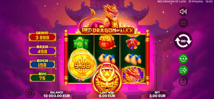 Onlyplay unveils Red Dragon of Luck, a new slot with progressive bonuses and Eastern themes