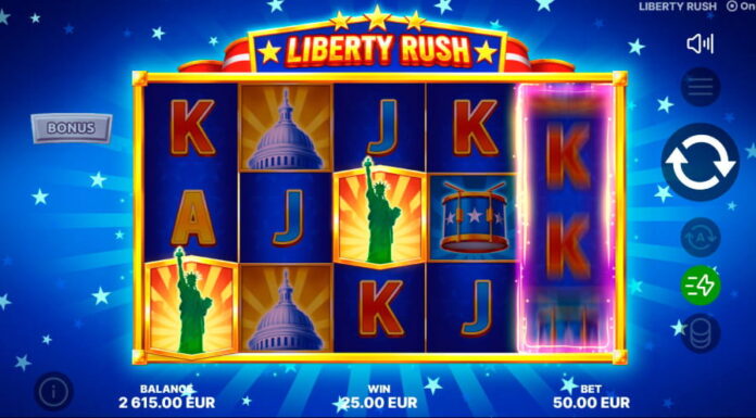Onlyplay releases Liberty Rush slot inspired by American-themed symbols and features