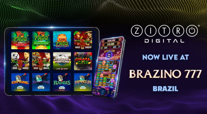 Zitro Digital expands Brazil presence through new Brazino777 partnership