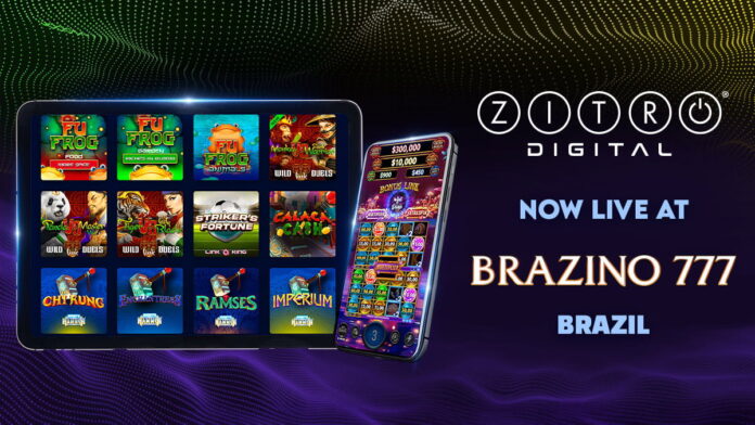 Zitro Digital expands Brazil presence through new Brazino777 partnership