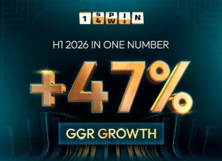1spin4win reports higher revenue, bets and player numbers in first half of 2026
