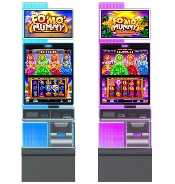 Aristocrat Gaming releases Fo' Mo' Mummy game family on Baron Upright cabinet