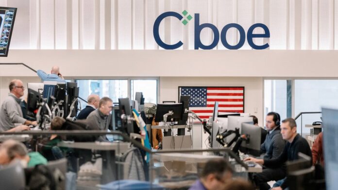 Cboe files with SEC to launch corporate prediction market-style binary options tied to company KPIs