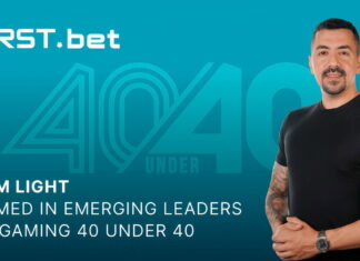 FIRST.bet Founder and CEO Tom Light featured in Emerging Leaders of Gaming 40 Under 40 Class of 2026