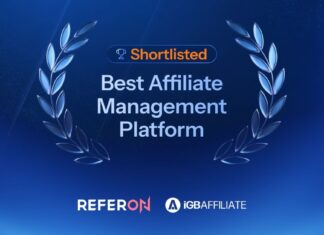 ReferOn shortlisted for Best Affiliate Management Platform at iGB Affiliate Awards 2026